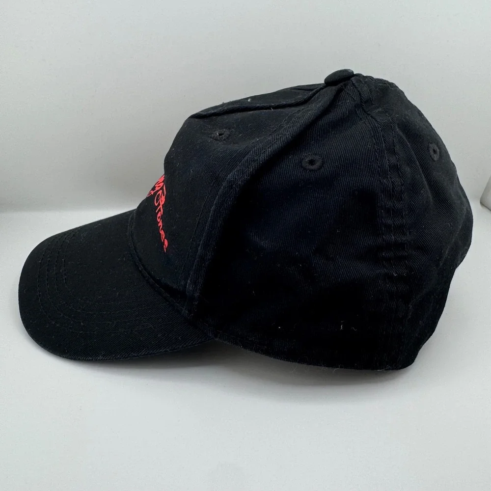H&M Rolling Stones Baseball Cap Kids 8/14 Black Red Good Snapback Hat